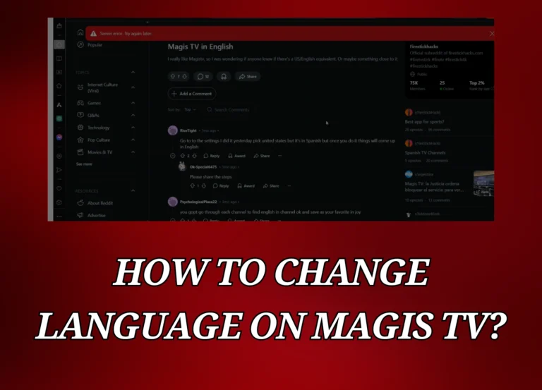 Guía Paso a Paso para Cambiar el Idioma en Magis TV