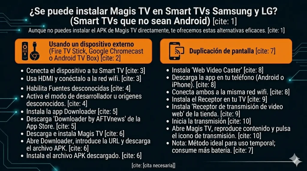 Guía de Magis TV para Smart TV: Android, Samsung y Firestick 2 Descargar Magis TV para Samsung
